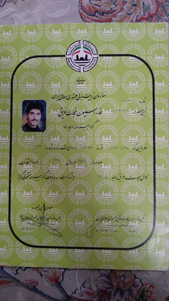 پژمان ابدالی مربی شنا و آمادگی جسمانی در تهران